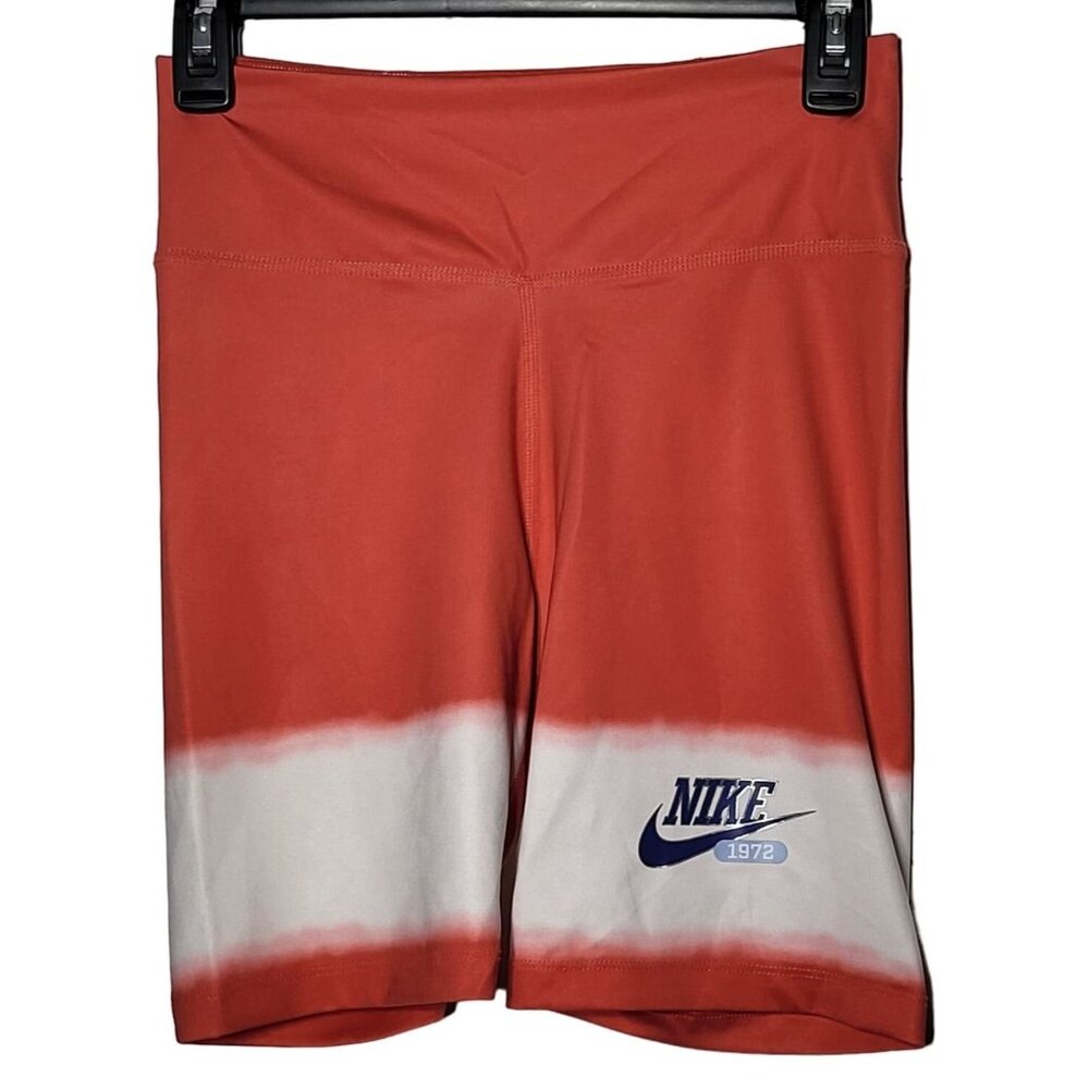Nike One Womens Dri-Fit Tie-Dye Tight Fit Biker Shorts Size Small Active Stretch